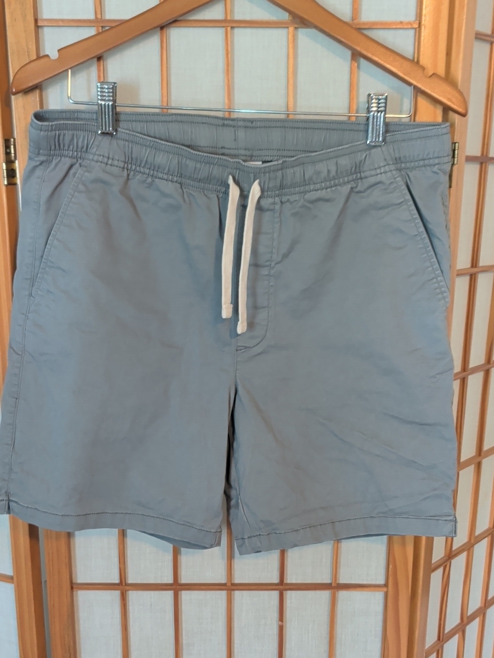 Men's Gray Drawstring Shorts